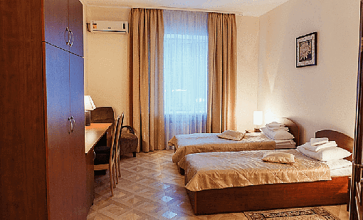 Евразийский бизнес-центр - Номер комфорт с 2 односпальными кроватями - Спальные места